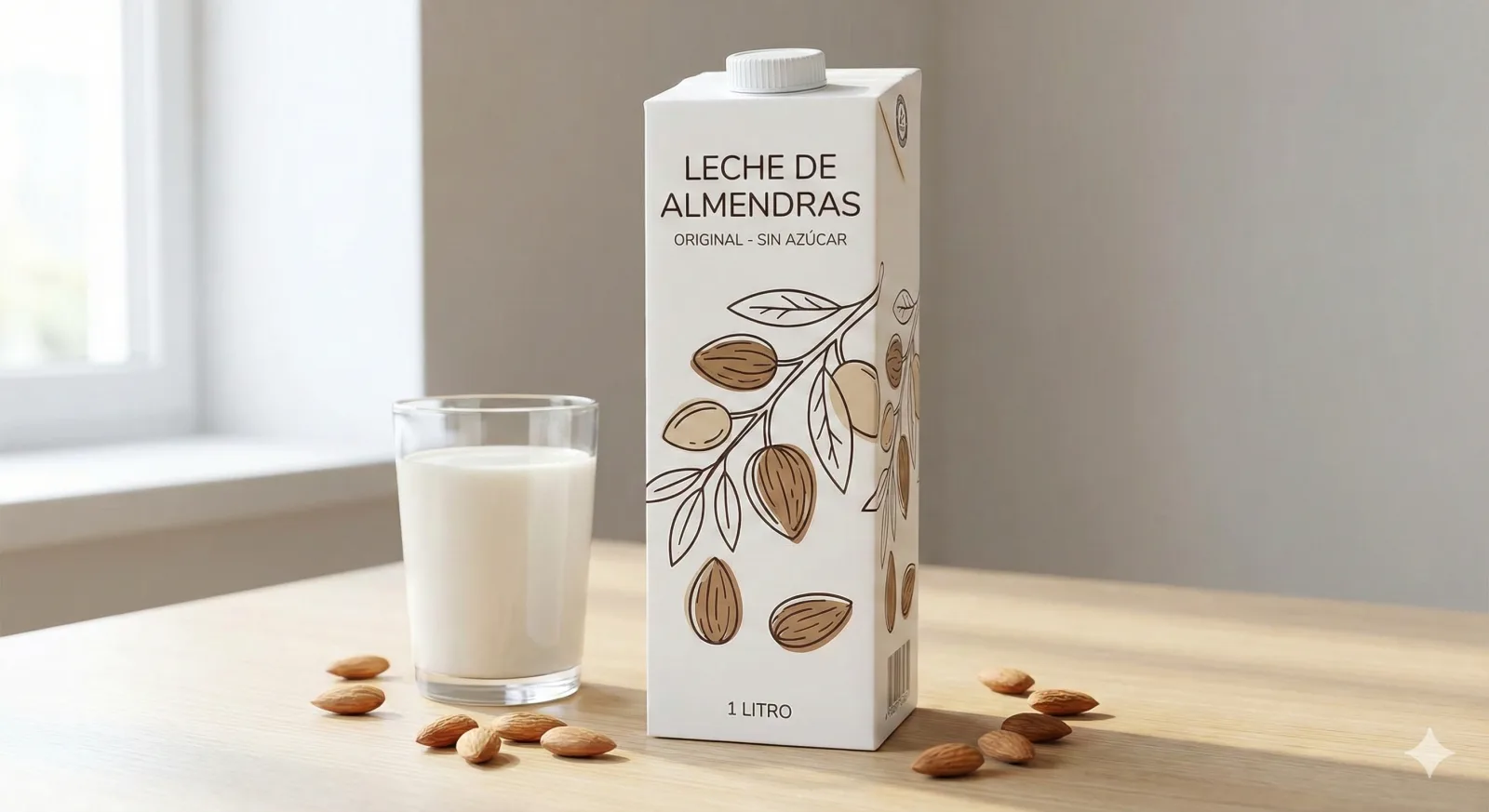 Leche de Almendras Sin Azúcar 1L
