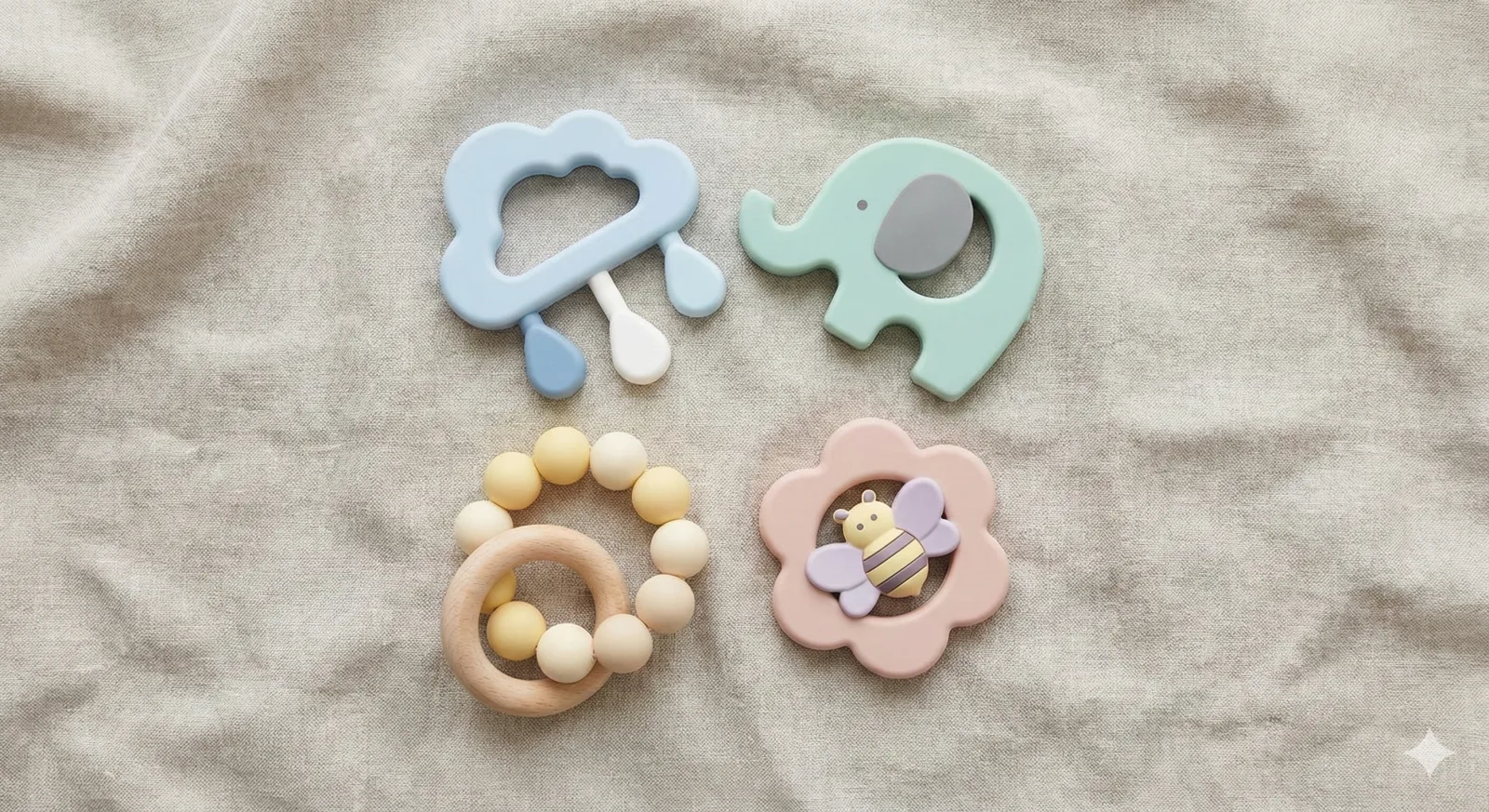 Set de Sonajeros para Bebé (4 pzas)